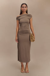Alayna Recycled Nylon Midi Dress - Coco